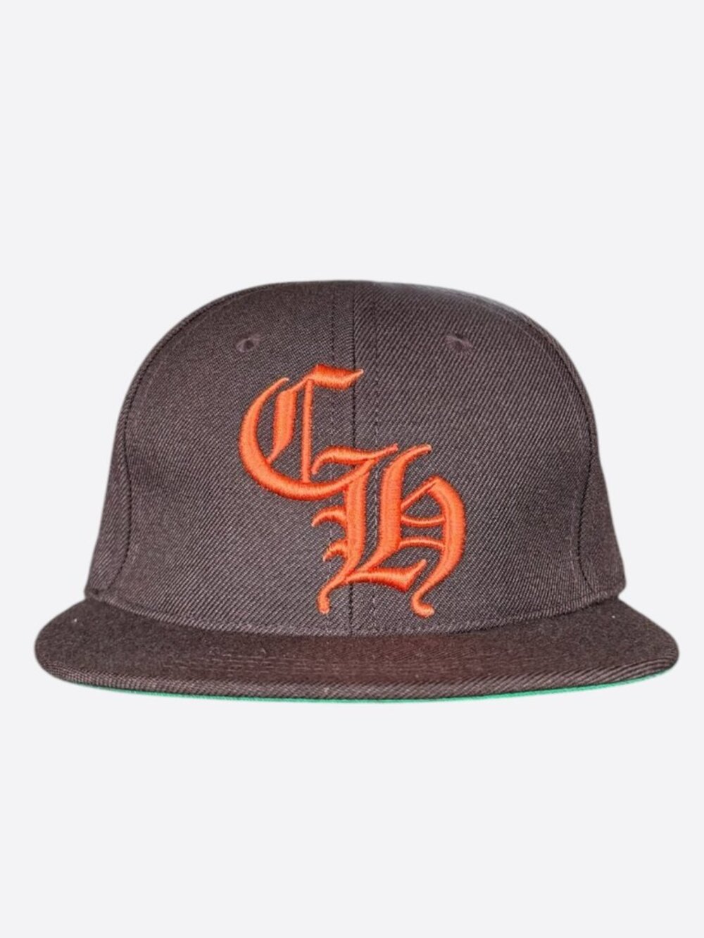 Chrome Hearts Brown & Orange Embroidered CH Logo Hat